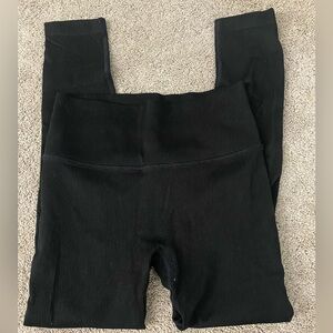 Victoria Secret High-Rise Seamless Ribbed Black Leggings